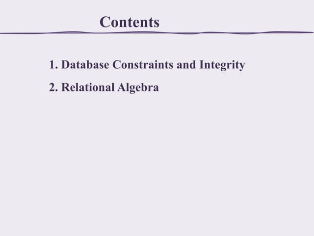 1 constraints