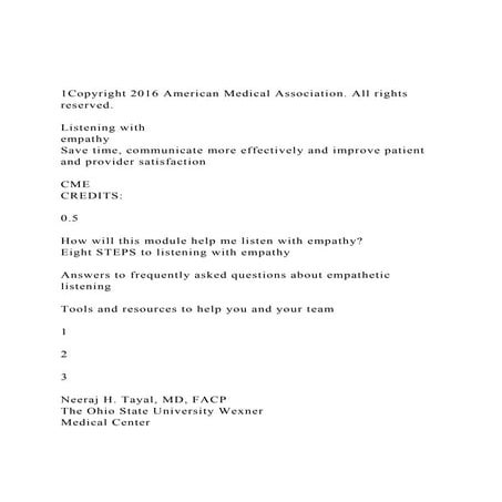 1Copyright 2016 American Medical Association. All rights reser.docx