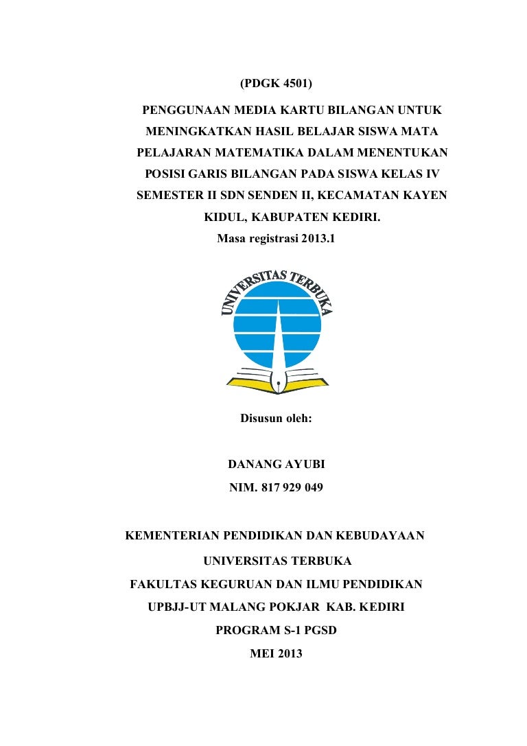 Contoh Cover Skripsi Ut - Pejuang Skripsi
