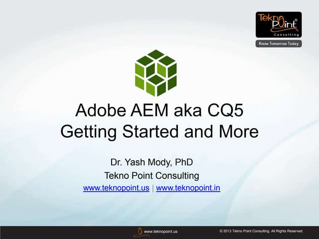 Adobe CQ5 for Developers - Introduction
