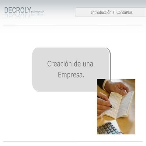 1 creación de una empresa