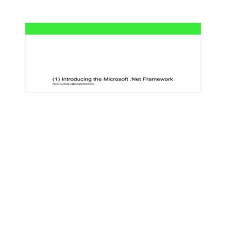 (1) c sharp introduction_basics_dot_net | PDF