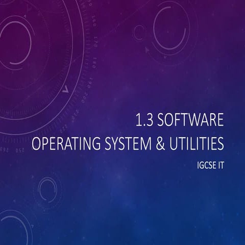 1.3 operating systems