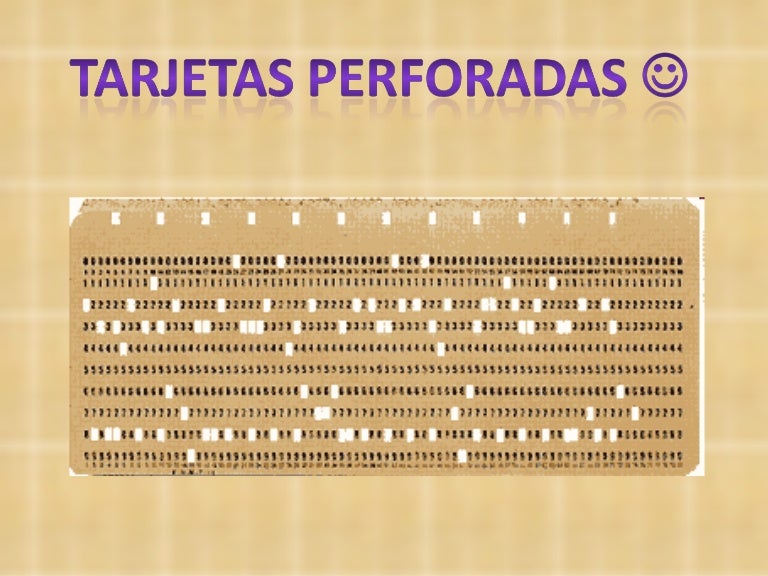 Tarjetas perforadas