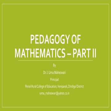 1d. Pedagogy of Mathematics (Part II) - Set language introduction and Ex.1.4