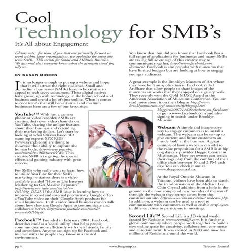 Telecom Journal_CoolTechnology for SMB's