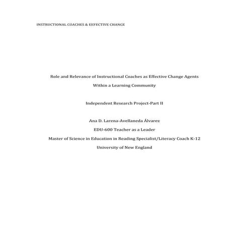 Instructional Coaching