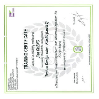 Valeo Plastic design rule