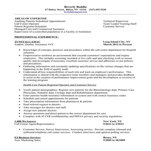 2016 BEVERLY BODDIE RESUME