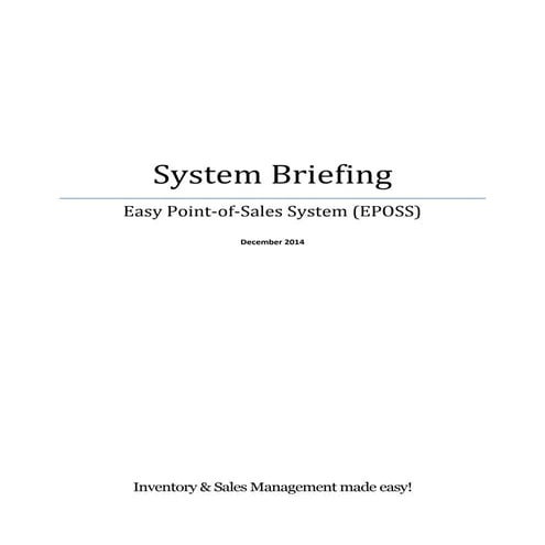 System Briefing