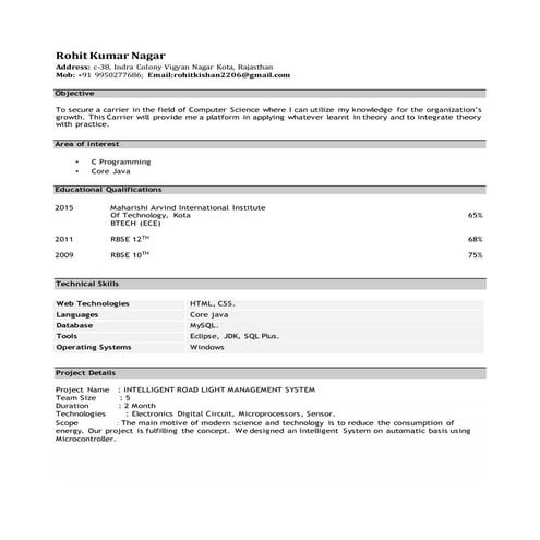 Prashant kumar resume | PDF