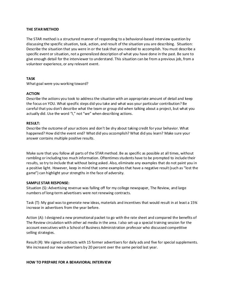 star response method