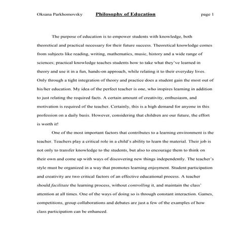 OksanaParkhomovsky_Philosophy_of_Education