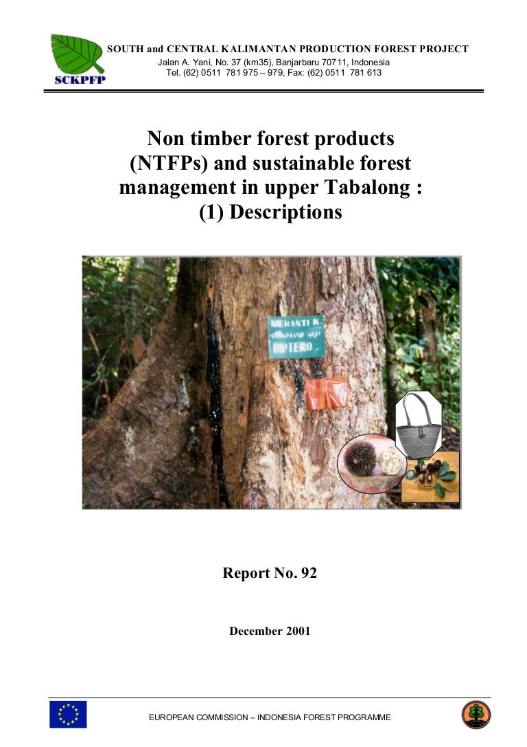 Rep092 Non Timber Forest Products Sfm Tabalong 1 J Payn