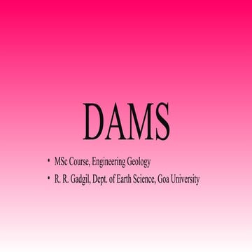 1 dams