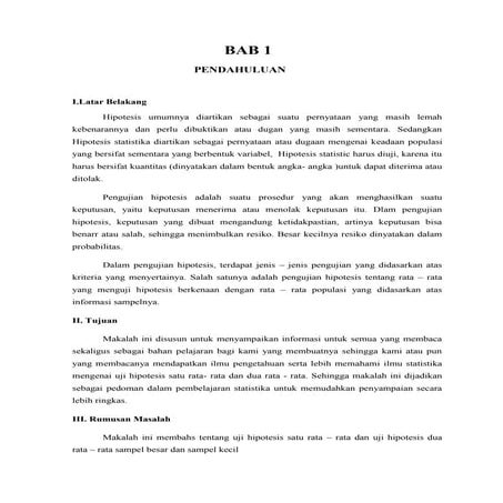 1 dan 2 ratarata statistik