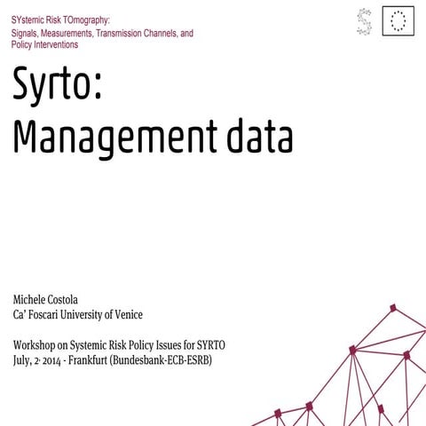 Data Center for systemic risk - Michele Costola. July, 2 2014