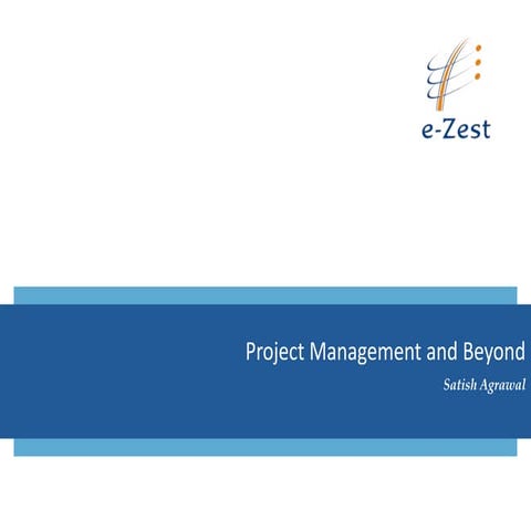 Project Management and Beyond
