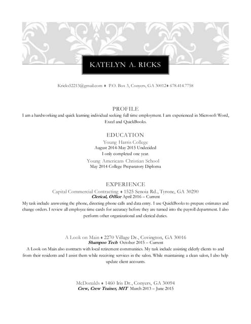 Jocelyn rendon's Resume | DOCX