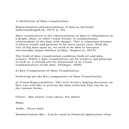 1) Definition of Data visualization-Representation and prese.docx