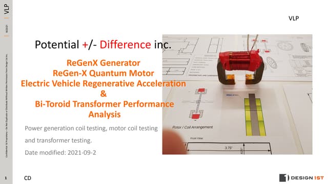 Design 1st Performance Confirmation Testing 2021 09-21 RE: Potential +/- Diff...