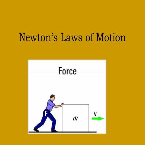 Newton's Law of Motion