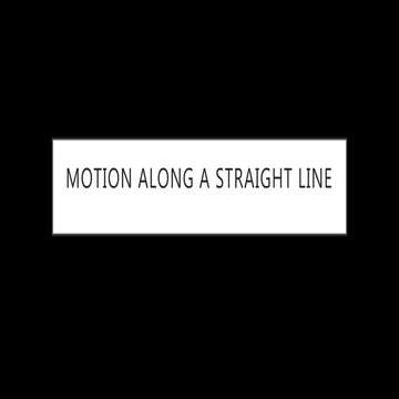1 d motion