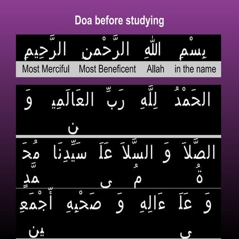 Doa Before Studying