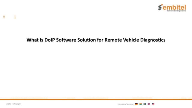 What is Diagnostic over Internet Protocol (DoIP) and How it Supports Remote V...