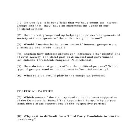 1. Today, there are many vocal special interest groups, prominent l.docx