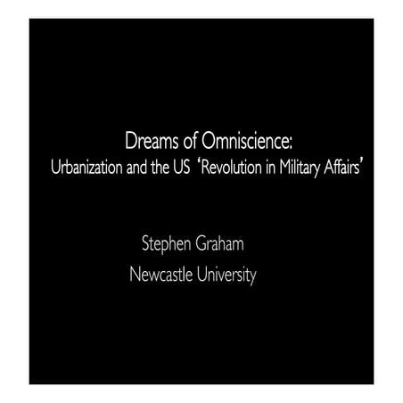 1 dreams of omniscience