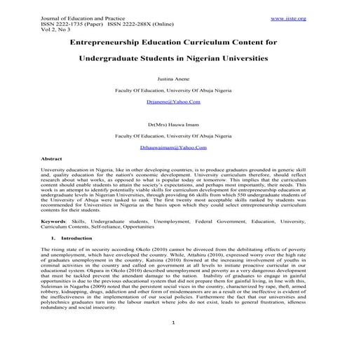 Vocational education and poverty reduction | PDF
