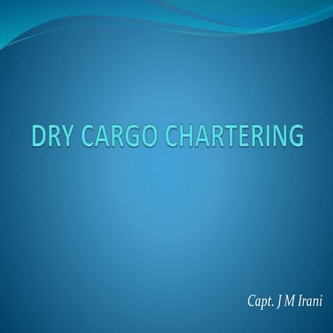 1 dry cargo chartering