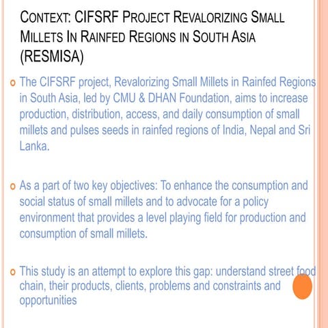 Gender: Opportunities and constraints for women promoting food security throu...