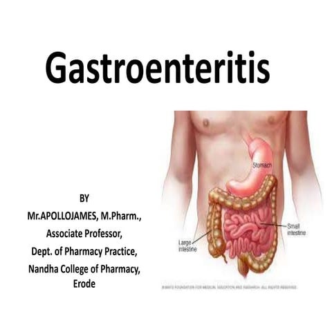 Gastroenteritis, Etiology, Transmission, pathophysiology, diagnosis and ...