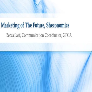 Marketing of The Future and Sheconomics