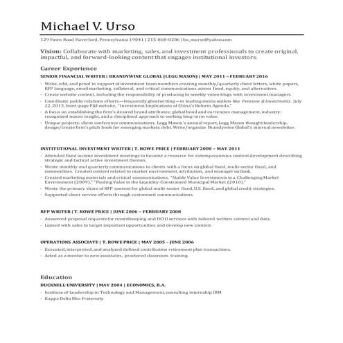 MikeResume | DOCX