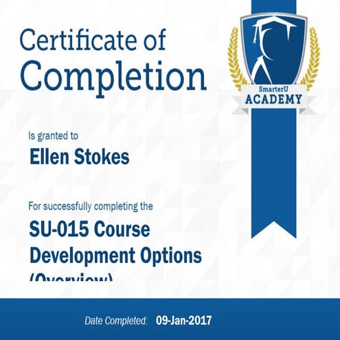 SU-015 Course Development Options (Overview)