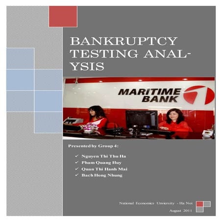 bankruptcy testing analysis