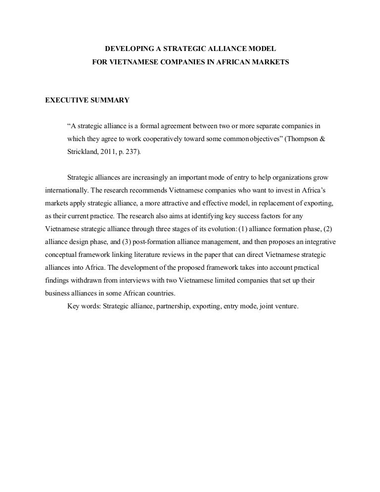 Importance of strategic alliances in international business image