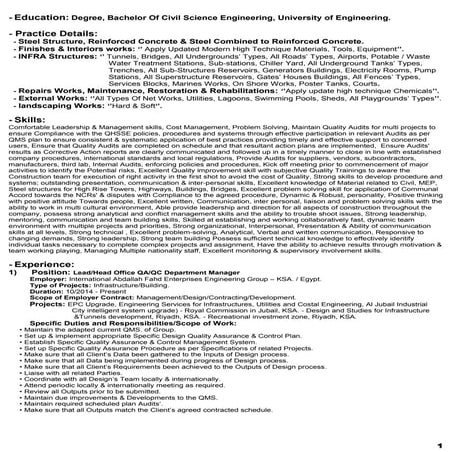 CV QAQC Manager Brf - Mngmt app.