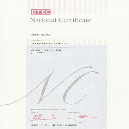 BTEC NATIONAL CERTIFICATE ENGINEERING