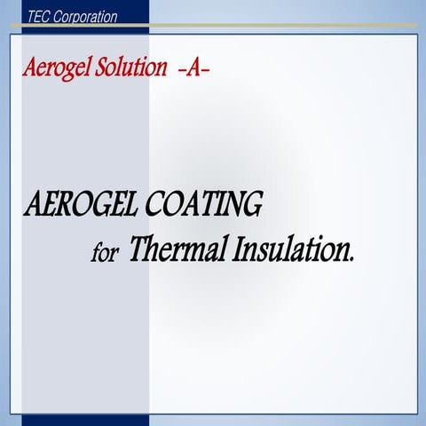 Aerogel-Coating