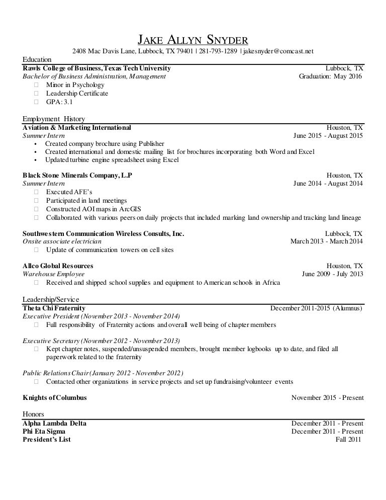 Jake Snyder 39 s Resume - 1ec2613a 755c 40a9 B579 5331ad25958a 160212164423 Thumbnail 4 
