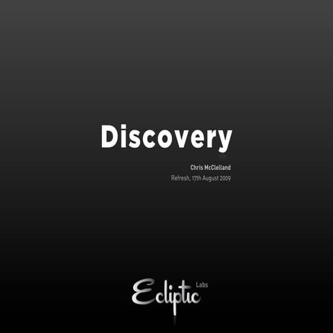 Ecliptic Labs, Refresh Event iPhone Find Your Idea