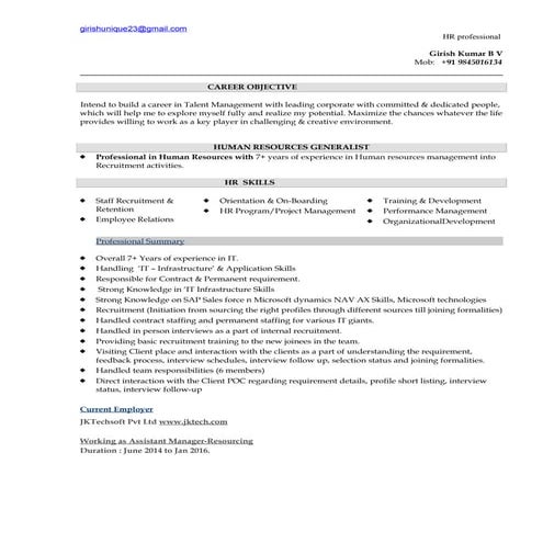 Resume_Girish Kumar b v