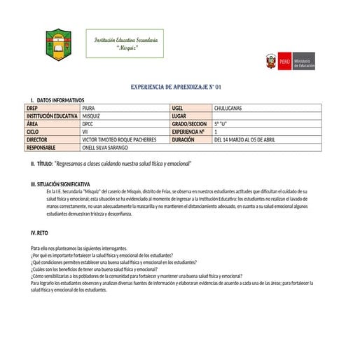 UNIDAD DE APRENDIZAJE 1 DPCC - 3° 2023.docx