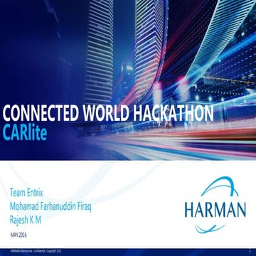 09c507cConnected World Hackathon- Carlite Pitch