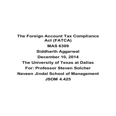 FATCA Final Copy