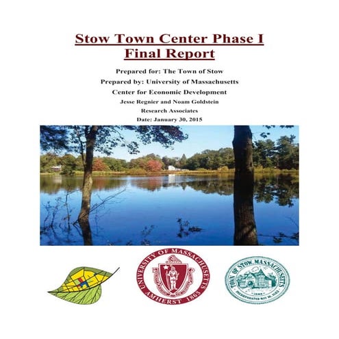 Stow Town Center Phase I Final Report